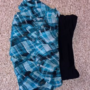 Large girls size 14 blue skirt